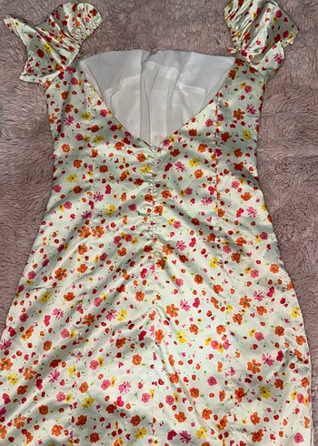 Çiçek Desenli Midi Bohem Elbise - Görsel 3