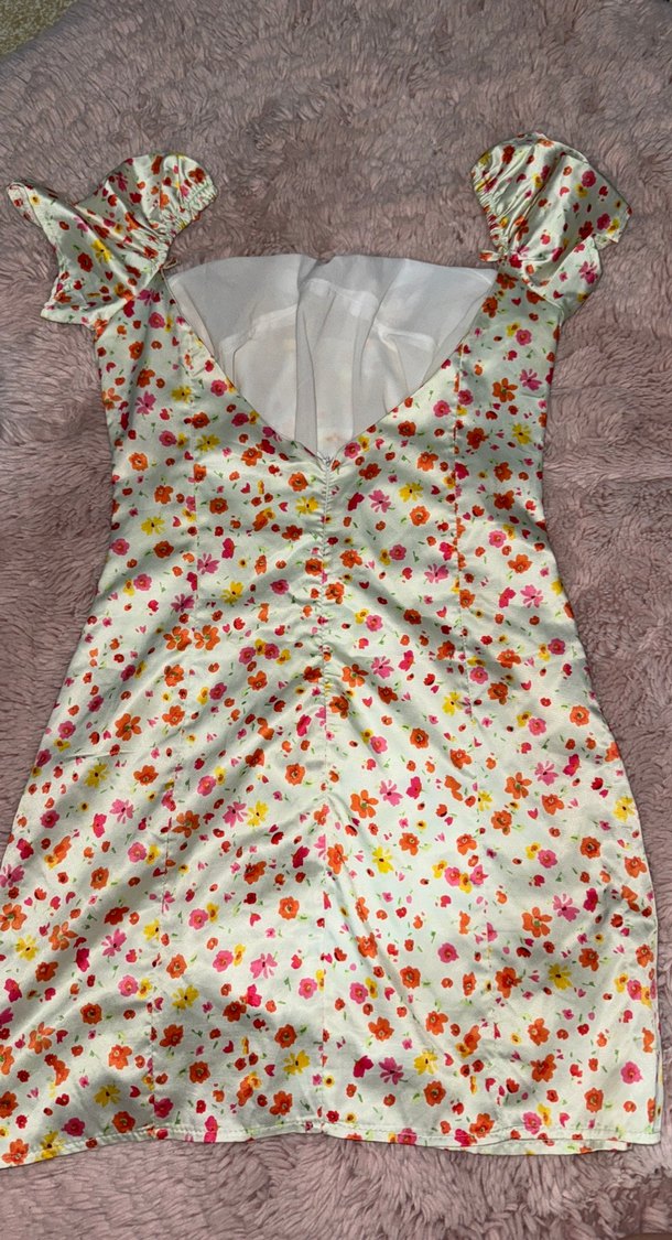 Çiçek Desenli Midi Bohem Elbise - Görsel 3