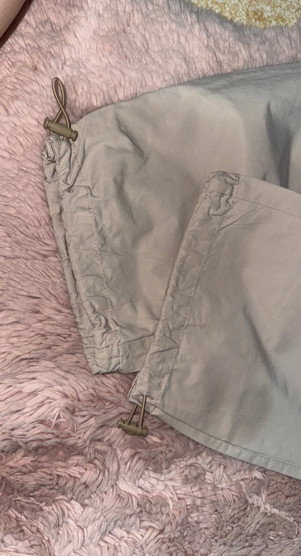 Bej Rahat Kesim Kadın Kumaş Pantolon - Görsel 2