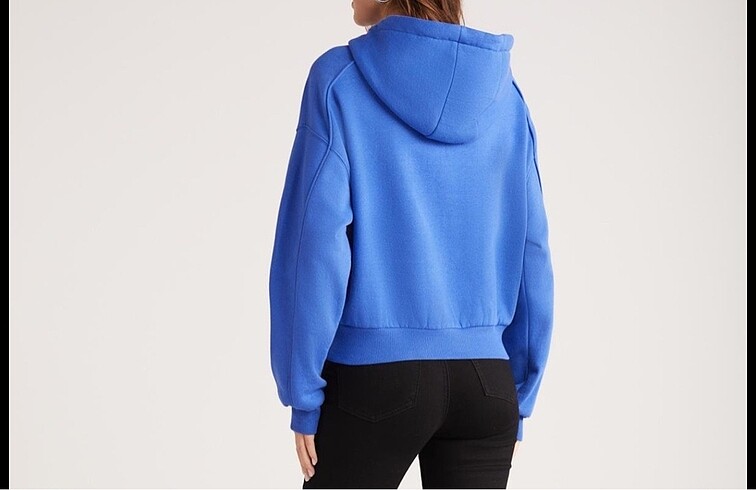 l Beden mavi Renk Kadin sweatshirt