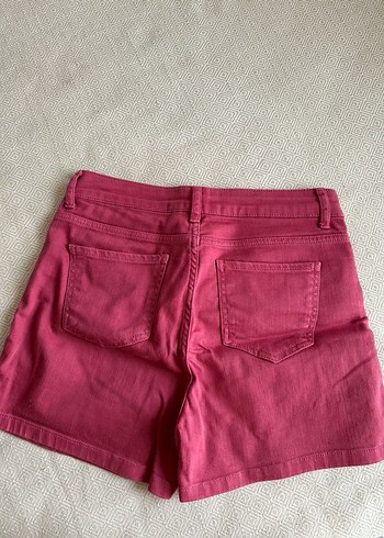 m Beden Kadın Pembe Mini Şort Rahat Kesim
