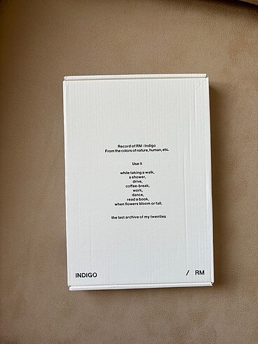 RM figürü + RM BTS - Indigo [Book Edition] albüm + hediye fotoğr
