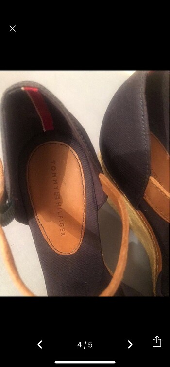 38 Beden lacivert Renk Tommy Hilfiger kadin sandalet