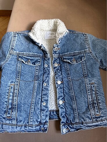 Zara Denim içi suni kürk ceket