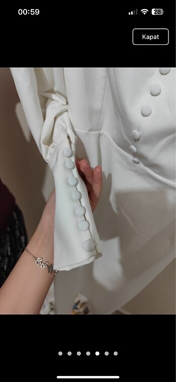 Zara Nikah elbisesi beyaz elbise
