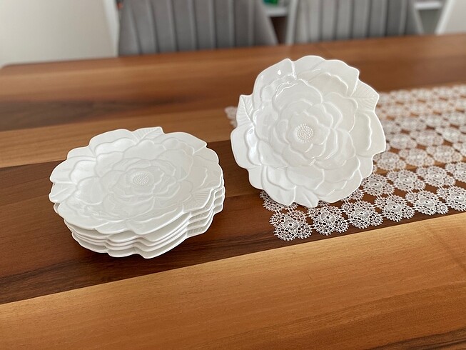 Paşabahçe gül tabak (orijinal)
