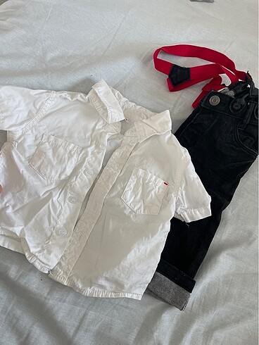 6 Ay Beden H&M marka erkek bebek salopet takım