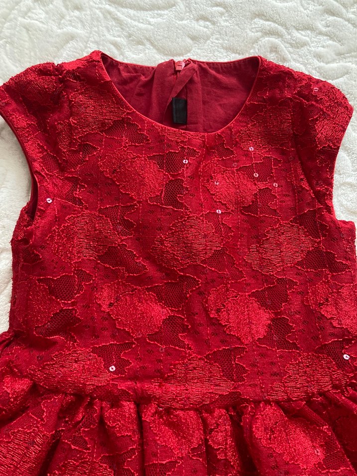 Kız Çocuk  Dantelli elbise - Görsel 2