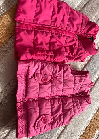 Diğer Kız Çocuk Pembe Fermuarlı Yelek