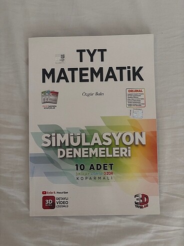 3D YAYINLARI TYT MATEMATİK DENEMELERİ