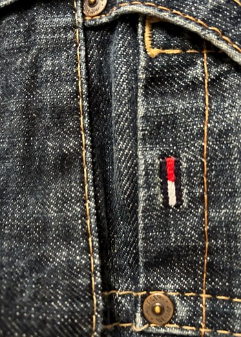 Düğmeli Lacivert Kadın Midi Kot Pantolon - Görsel 4