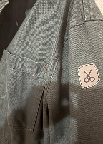 Düğmeli Yeşil Pamuklu Erkek Gömlek - Görsel 3