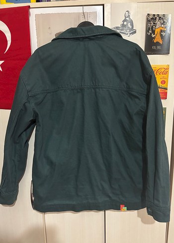 Düğmeli Yeşil Pamuklu Erkek Gömlek - Görsel 4