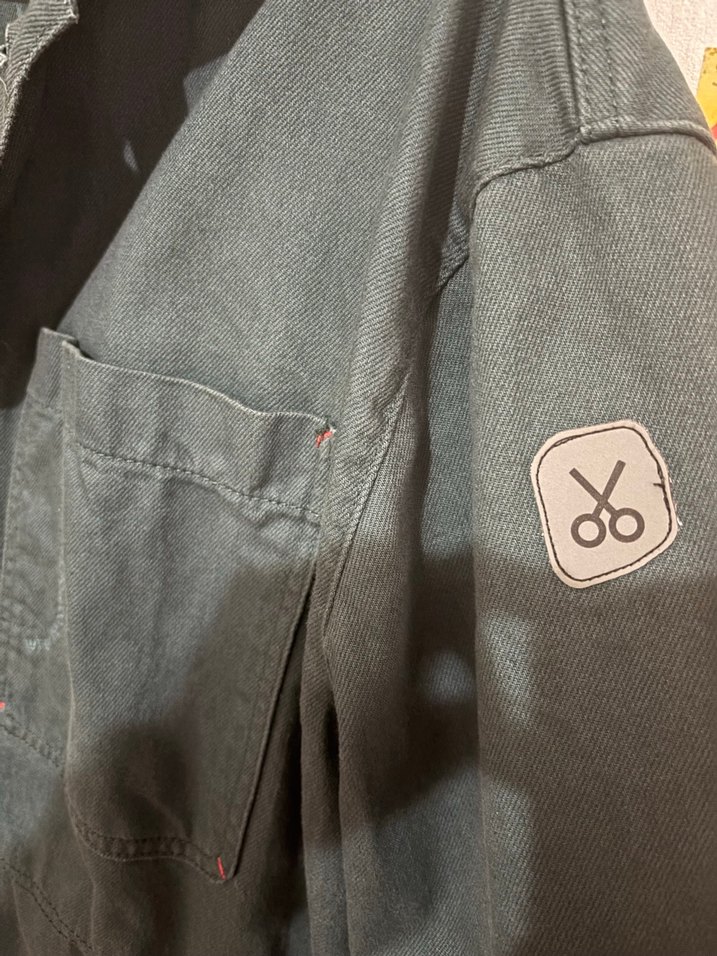 Düğmeli Yeşil Pamuklu Erkek Gömlek - Görsel 3