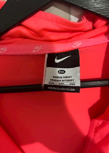 Pembe Nike Fermuarlı Spor Kadın Ceket - Görsel 4