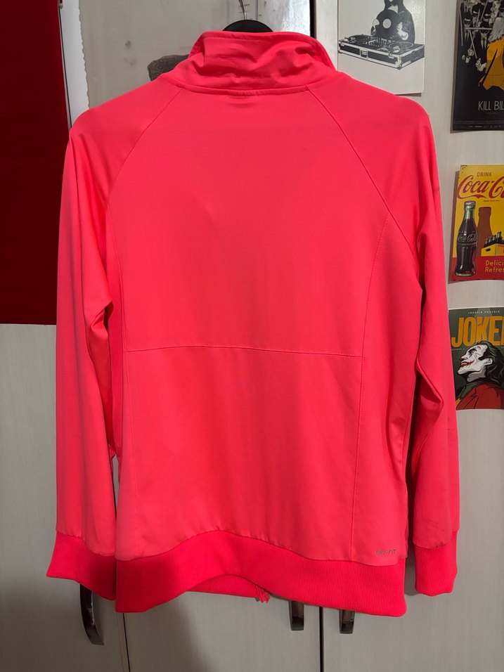 Pembe Nike Fermuarlı Spor Kadın Ceket - Görsel 5