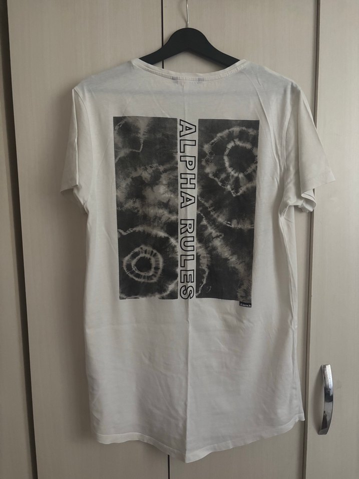 BASKILI BEYAZ T SHIRT - Görsel 2