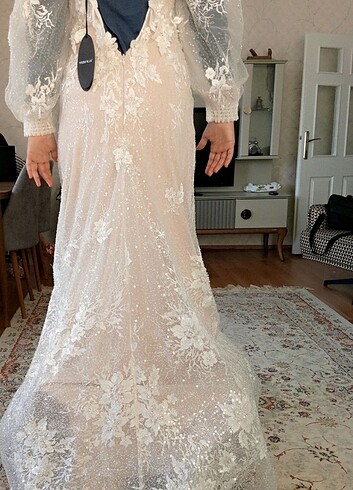 Etiketli balık model çok sık gelinlik - Görsel 9