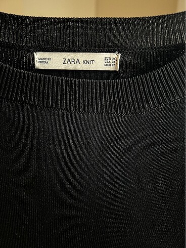 m Beden siyah Renk Zara Knit - Siyah Triko Elbise