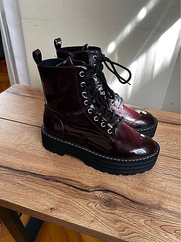 38 Beden bordo Renk H&M Bordo Bot