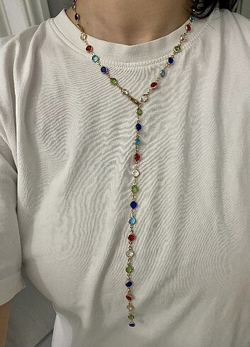 American Vintage Renkli Y Kolye
