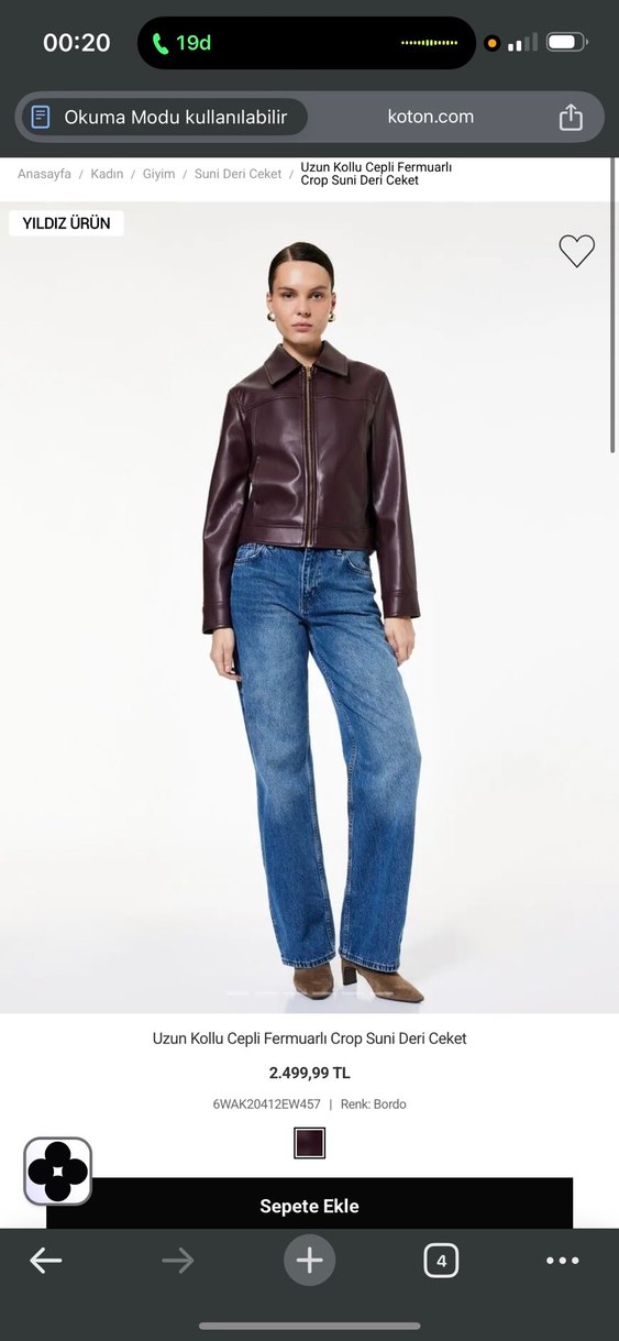 Bordo Kadın Ceket koton - Görsel 2