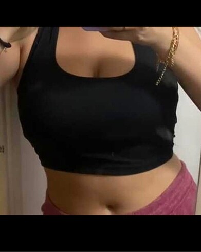 Crop Siyah