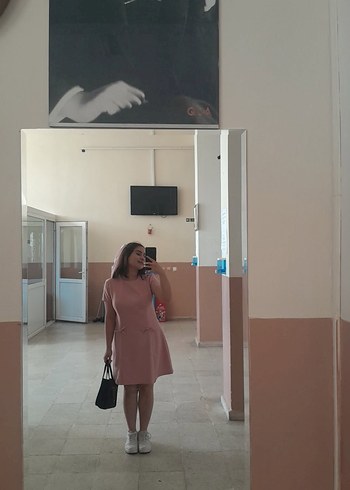 Pembe Günlük Elbise