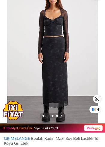 Diğer Grimelange Kadın Siyah Uzun Tie-Dye Etek
