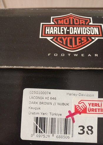 Harley Davidson Harley-Davidson Kahverengi Deri Bayan Çizmesi AYRANCILAR