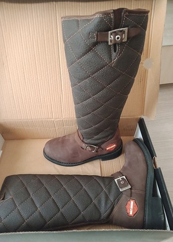 Harley-Davidson Kahverengi Deri Bayan Çizmesi AYRANCILAR - Görsel 6