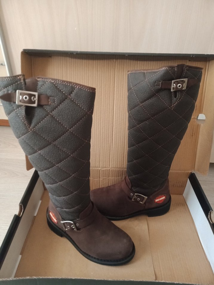 Harley-Davidson Kahverengi Deri Bayan Çizmesi AYRANCILAR - Görsel 4