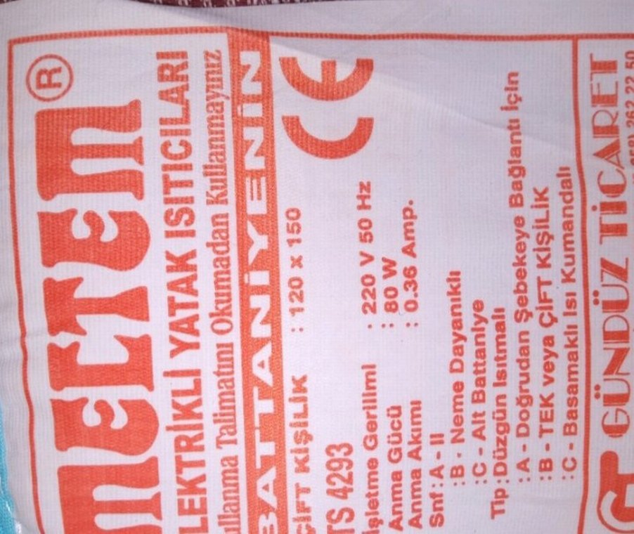 ELEKTRİKLİ BATTANİYE 
MARKA MELTEM - Görsel 2