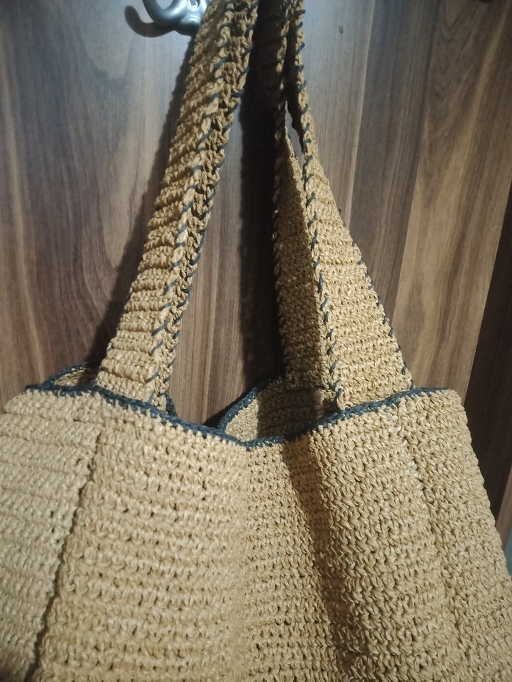 Bej Örgü Kadın Çanta - Görsel 4