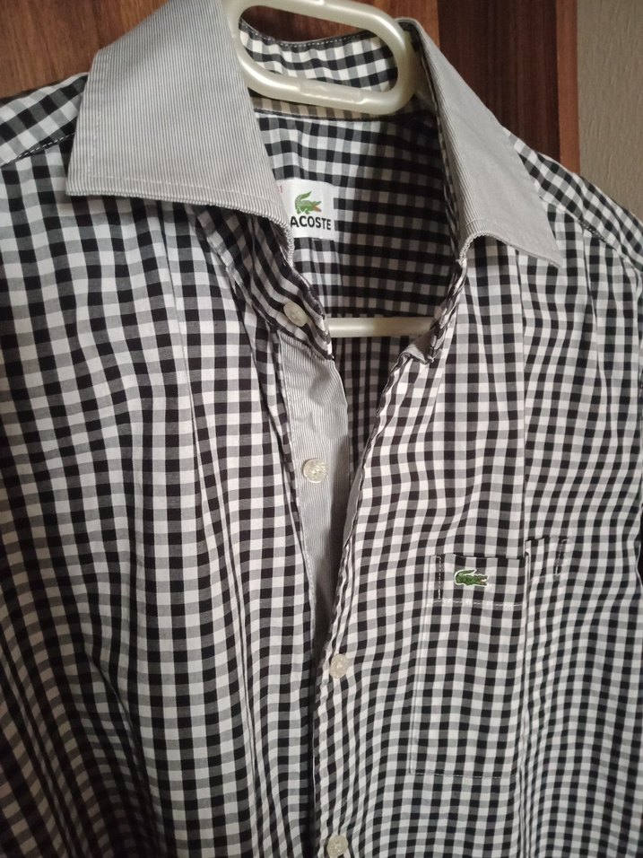 Gri Kareli Erkek Uzun Kollu Gömlek - Görsel 4