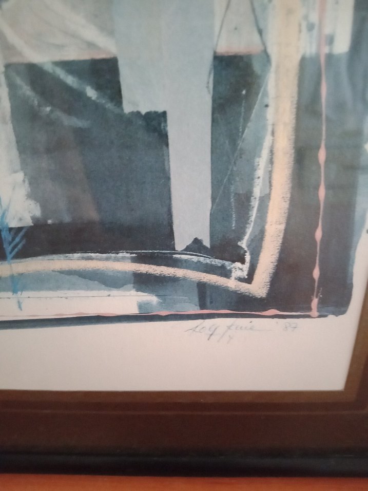 Soyut Gri Tonlarda Çerçeveli Tablo 
Ölçüsü 31&25 - Görsel 4