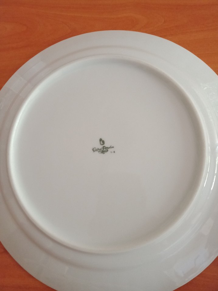 Pastel Çiçek Desenli Beyaz Yemek Tabağı - Görsel 3