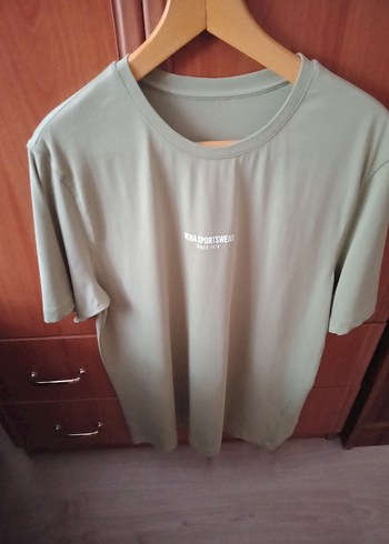 xl Beden haki Renk Haki yeşil Oversize Erkek Tişört