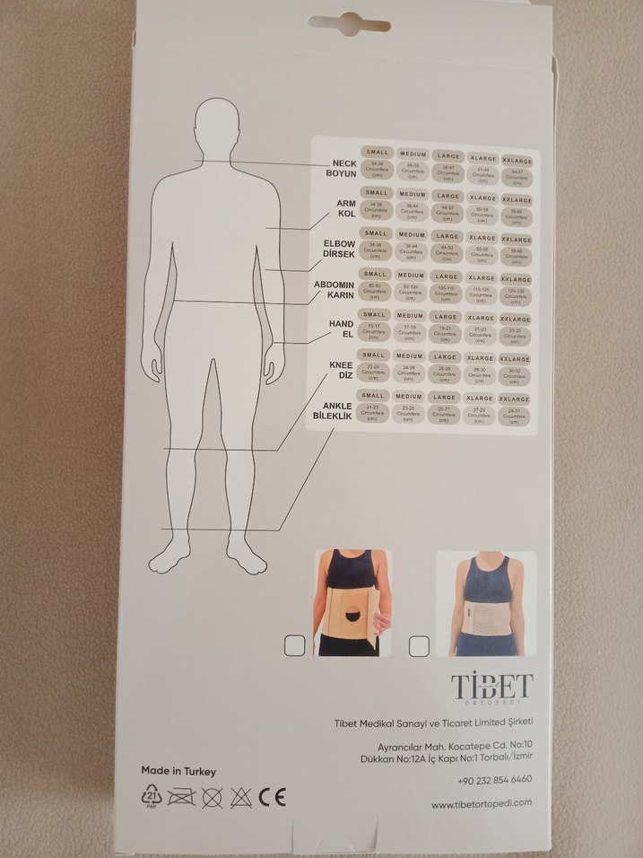 Camel Renkli Ortopedik Abdominal Korse - Görsel 2