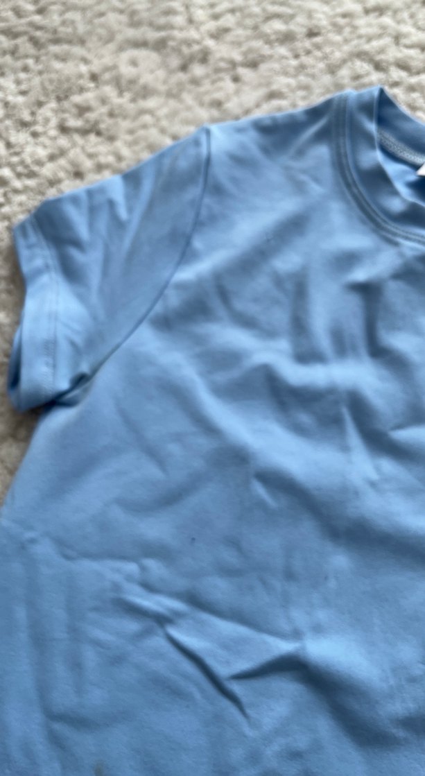 Mavi Kadın Kısa Kollu Pamuklu Tişört - Görsel 3