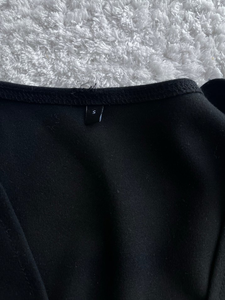 Düğmeli Siyah Kadın Yelek - Görsel 2