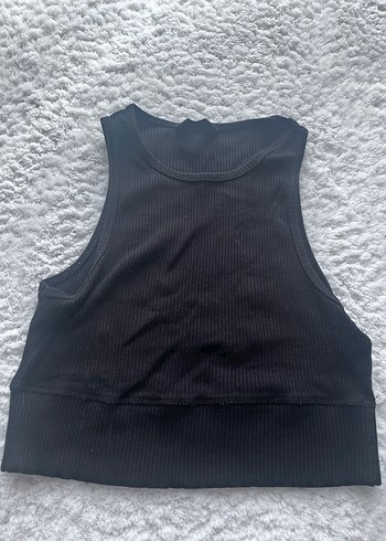 Siyah Kadın Mini Crop Top - Görsel 4