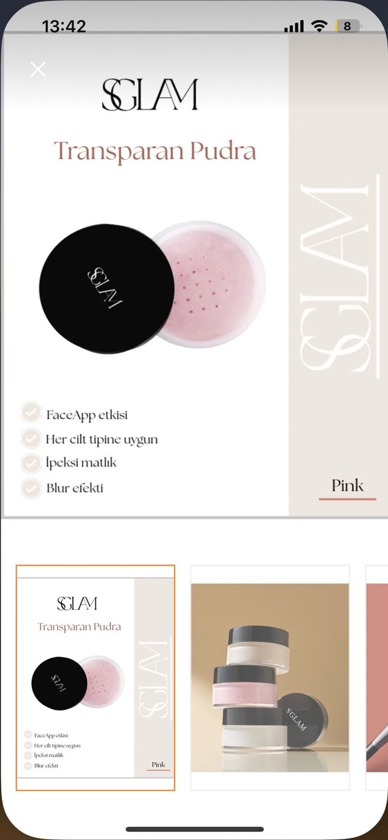 SGLAM Parlak Mor Pudra - Görsel 4