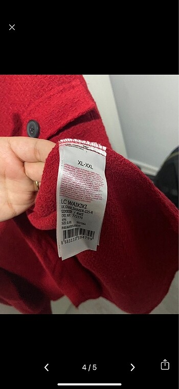 xl Beden Tuvit ceket