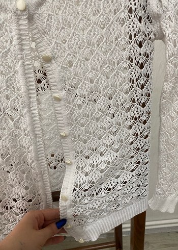 Gri Leopar Desenli Triko Boğazlı Bluz - Görsel 2