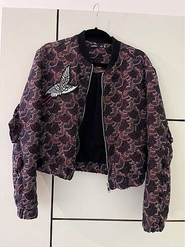 Şık kadın bomber ceket - Görsel 5