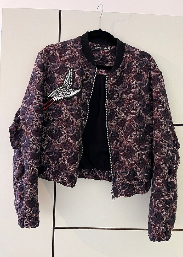 Şık kadın bomber ceket - Görsel 5