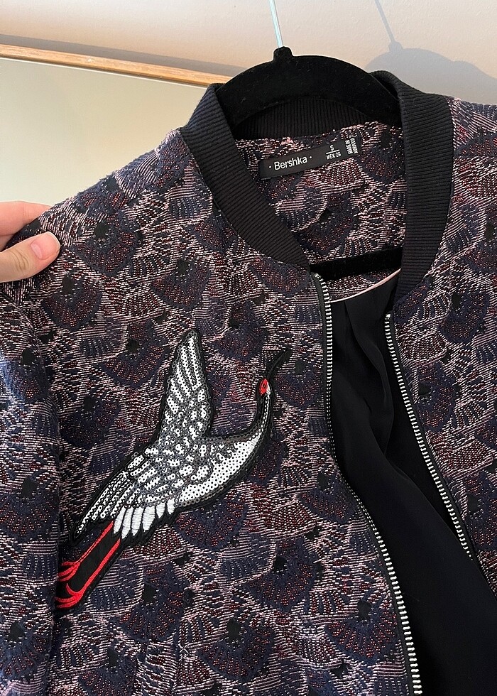 Şık kadın bomber ceket - Görsel 3