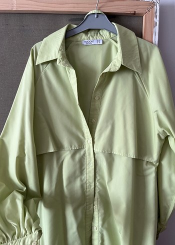 Uzun Kollu, Salaş Kesim Yeşil Elbise - Görsel 2