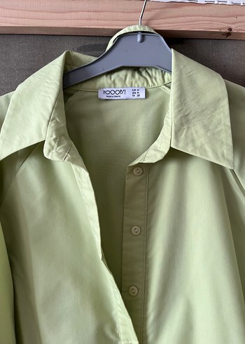 Uzun Kollu, Salaş Kesim Yeşil Elbise - Görsel 3